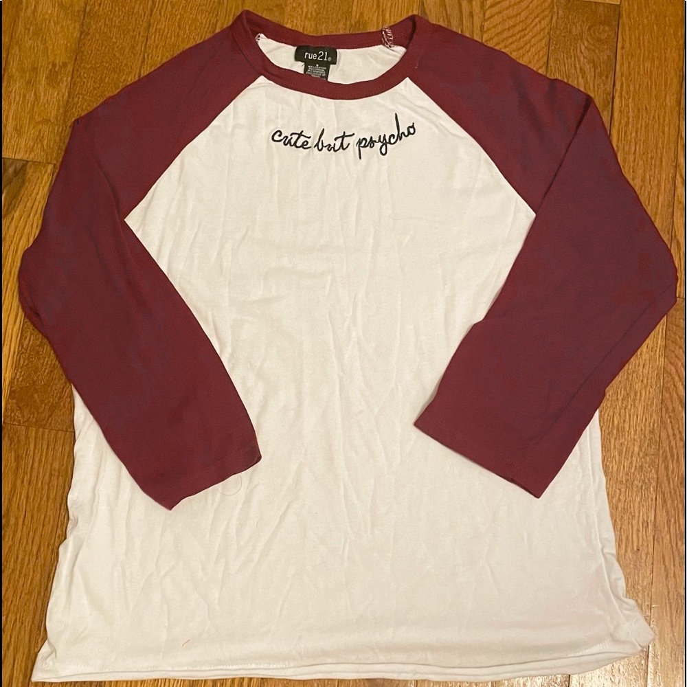 Women’s Baseball Style Graphic Tee, Small